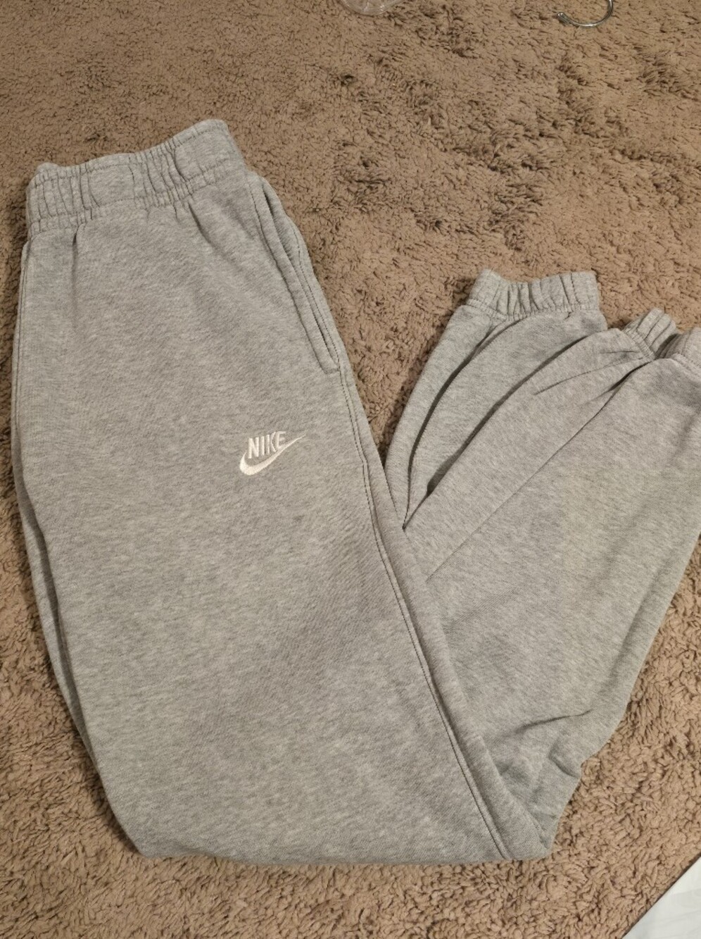 Nike Sportswear Club Fleece Joggers Grey Men's XS BV2737-063 Excellent Condition